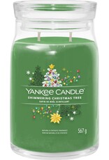 Yankee Candle Yankee Candle - Shimmering Christmas Tree Large Jar Geurkaars - 90 branduren - twee lonten