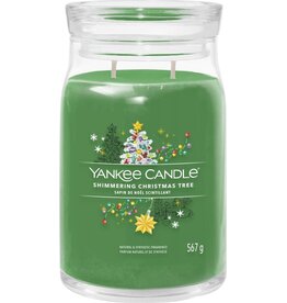 Yankee Candle Yankee Candle - Shimmering Christmas Tree Large Jar Geurkaars - 90 branduren - twee lonten