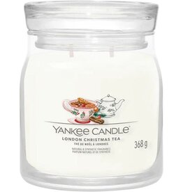 Yankee Candle Yankee Candle - London Christmas Tea Medium Geurkaars - 50 branduren - 2 lonten