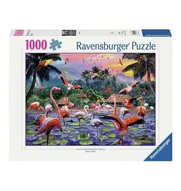 RAVENSBURGER Ravensburger Legpuzzel Roze Flamingo's, 1000st.