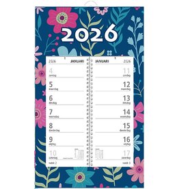 MGP CARDS MGPcards - Omlegweekkalender 2026 - 21 x 34 cm - Donkerblauw