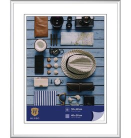 Fotolijst  Henzo  Napoli Fotomaat 40x50 cm Zilver