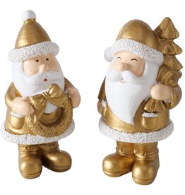 Beeld Kerstman goud H9cm