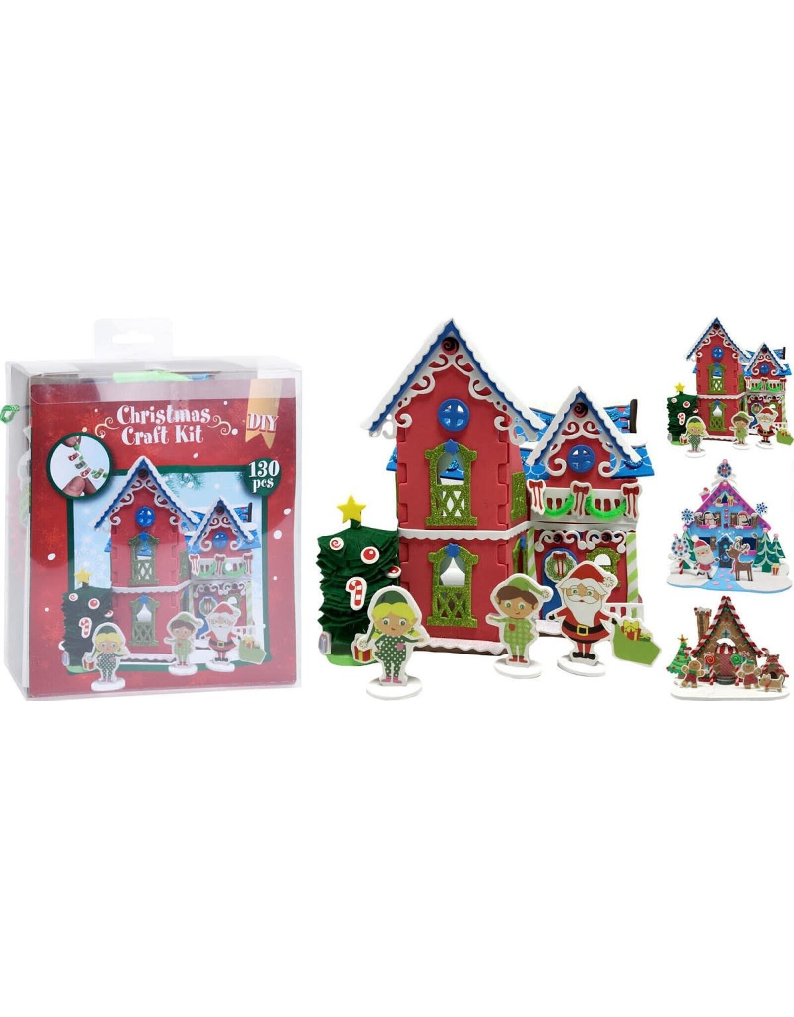 Kerst Tafereel Hobbyset 3 asorti