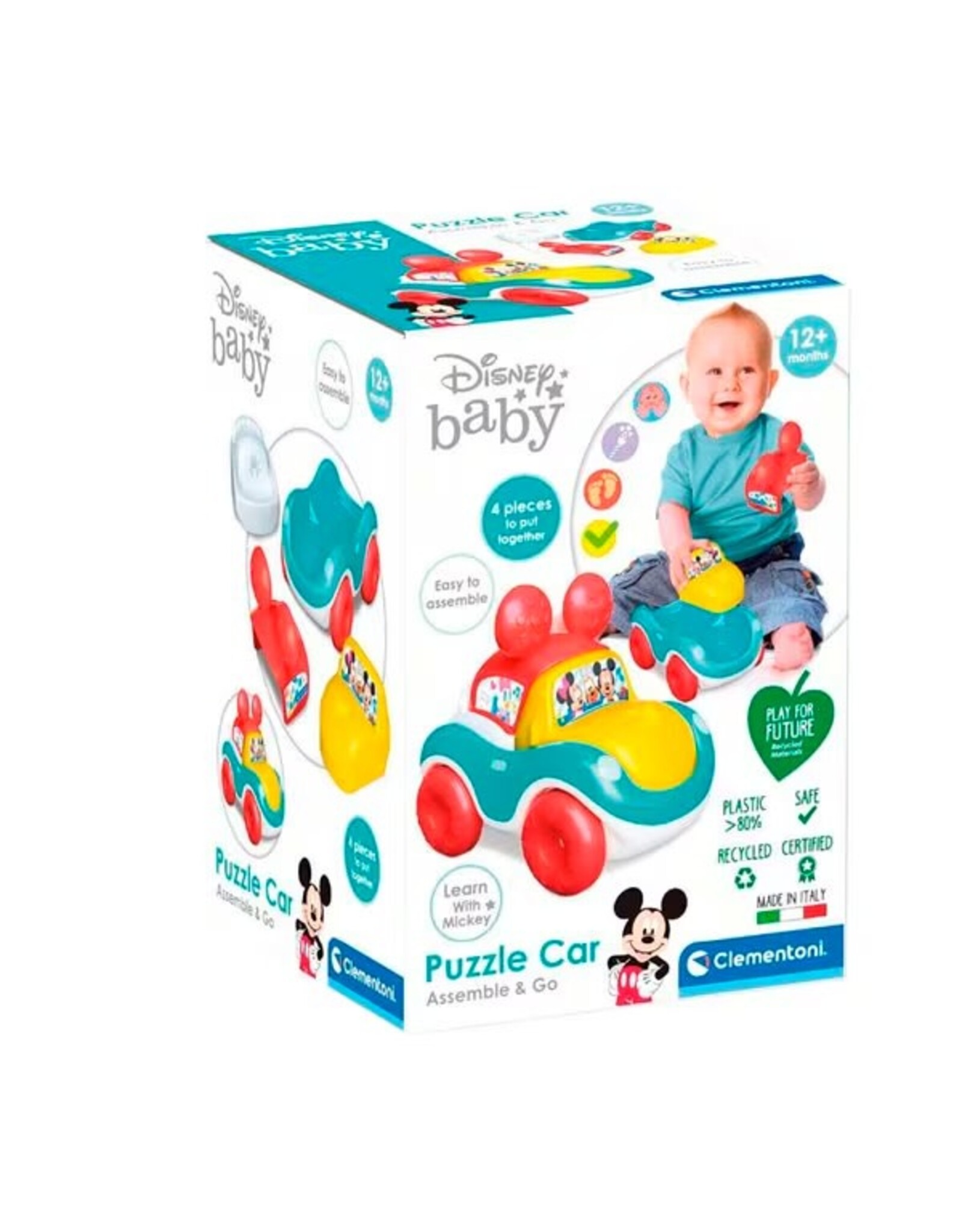 CLEMENTONI Clementoni Disney Baby Puzzle Car 4 pieces