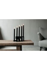 leeff Leeff - Candle Holder - 'Coen' - Zwart - Kandelaar