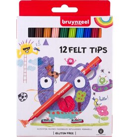 BRUYNZEEL Bruynzeel Viltstiften set | 12 kleuren