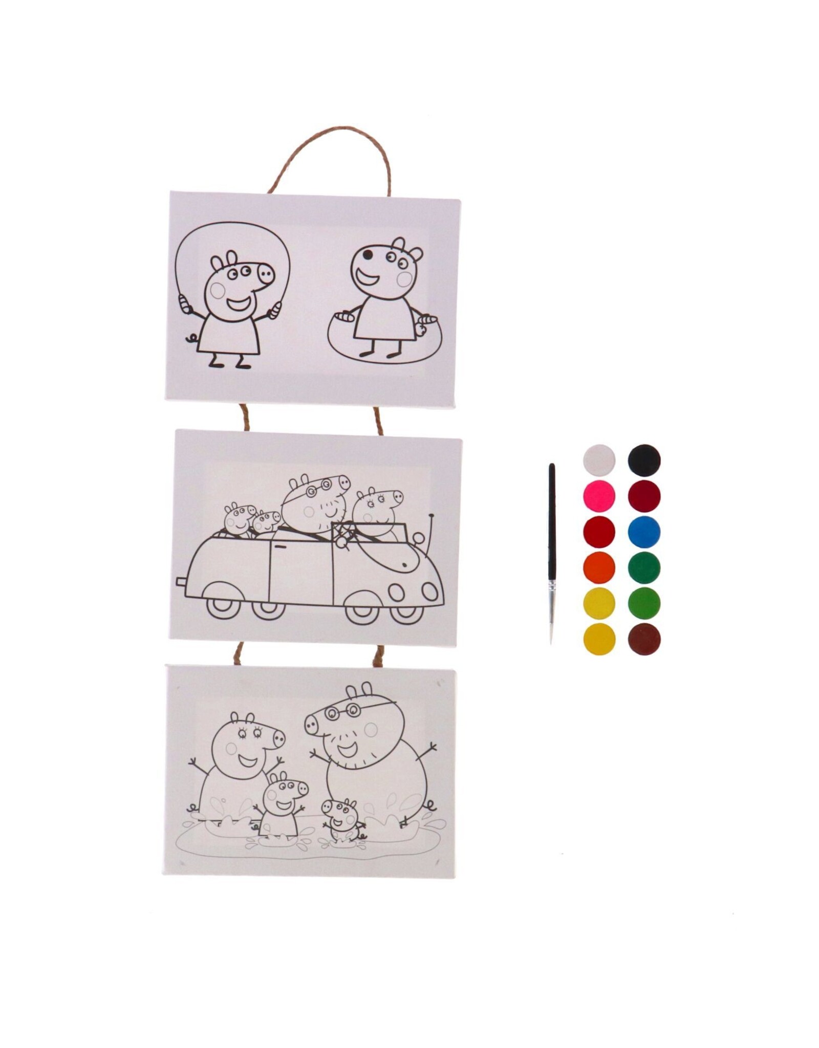 Hasbro Peppa Pig Canvas Mini 3 Op Touw