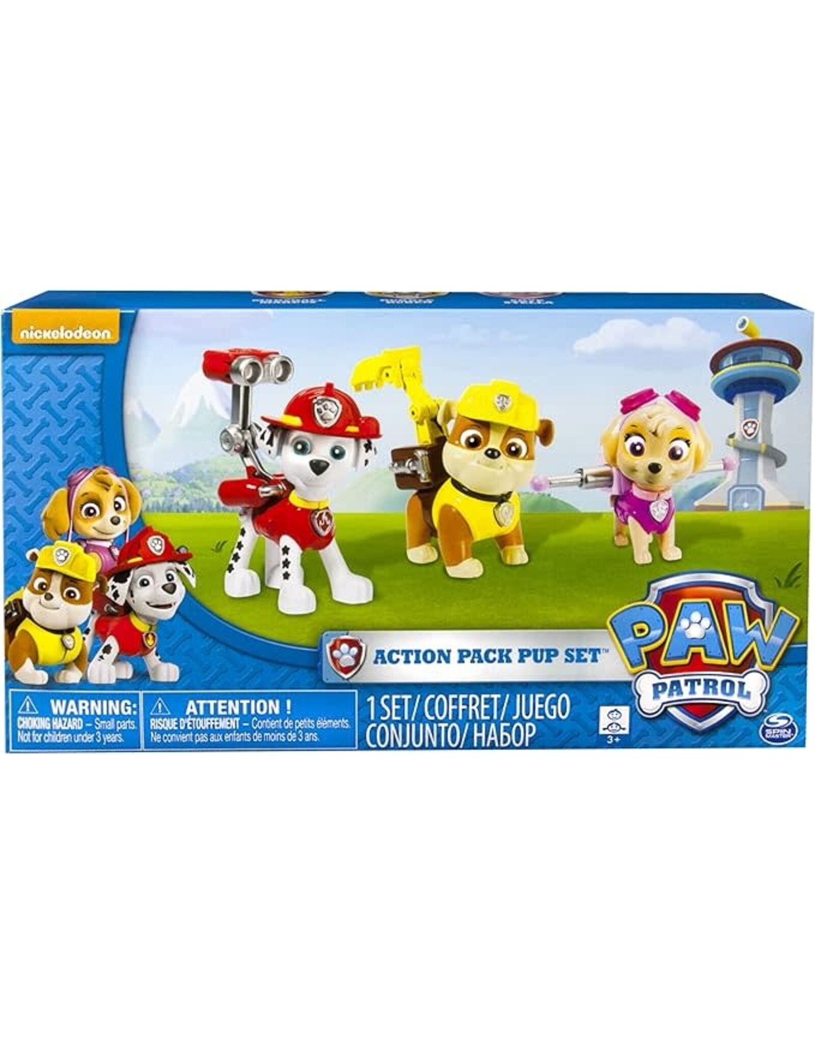 NICKELODEON PAW Patrol - Playset - Marshall, Rubble and Skye action figures