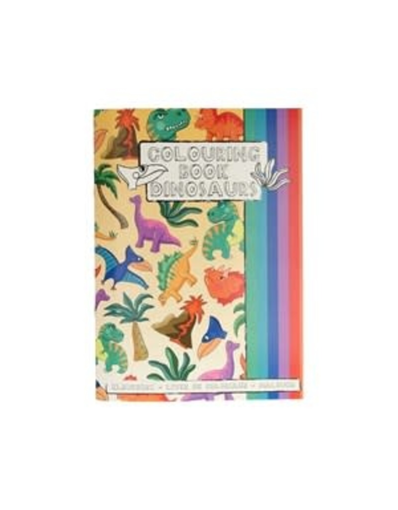 Kleurboek met Stickervel Dinosaurus