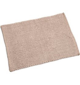 WICOTEX Wicotex  Badmat Classic Braid Taupe  Antislip onderkant 60x90