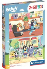 CLEMENTONI Clementoni - Puzzel - 2X60 Stukjes - Bluey - Kinderpuzzel - Vanaf 4 Jaar
