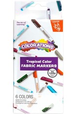 colorations Colorations - Textielstiften Tropische Kleuren - 6 Kleuren