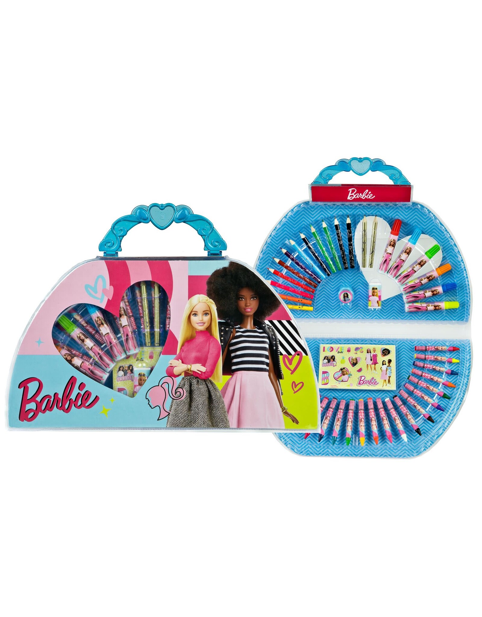 MATTEL Barbie Kleurkoffer 51-delig