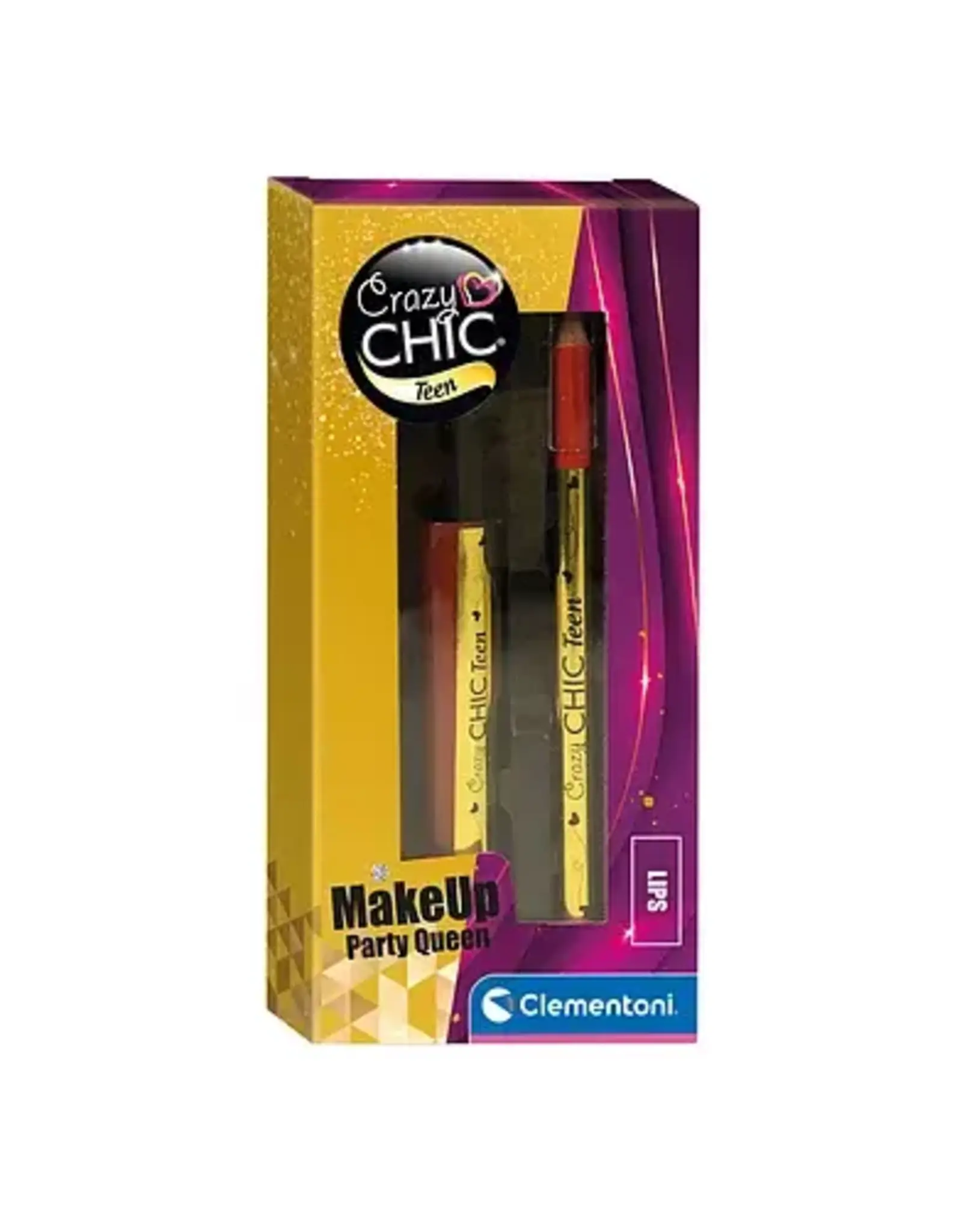 CLEMENTONI Clementoni Crazy Chic Lipgloss en Lippotlood Party Queen, 2st.