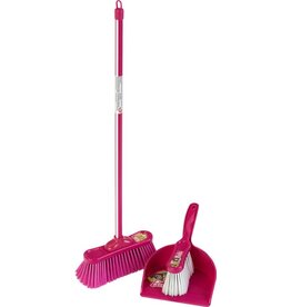Klein Klein Toys Barbie veegset – inclusief stoffer, blik en bezem – roze