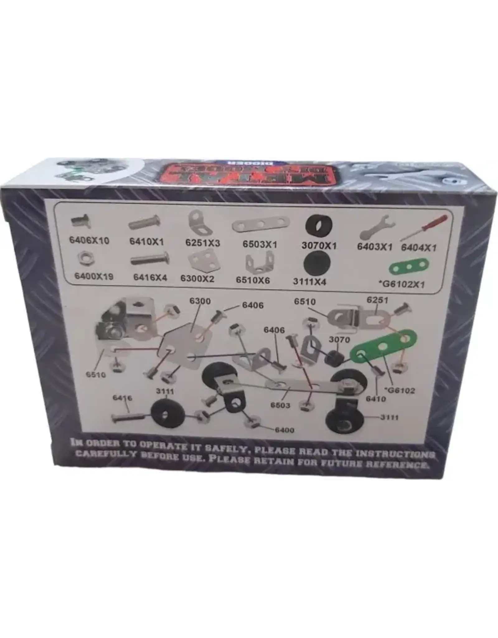 Metal Diy Model bouwpakket groen 54 onderdelen