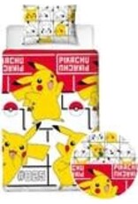 Pokemon Dekbedovertrek Icon - 140x200 - 100% Katoen - Wit - Dekbedovertrek kinderen
