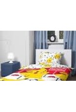 Pokemon Dekbedovertrek Icon - 140x200 - 100% Katoen - Wit - Dekbedovertrek kinderen