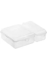 ROTHO Rotho Twin Lunchbox 1,05+0,55L Transparant