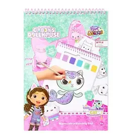 Gabby's Dollhouse Water Verfset Boek - incl Kwast