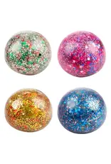 Fun Knijpbal Night Gevuld met Glittergel 6cm