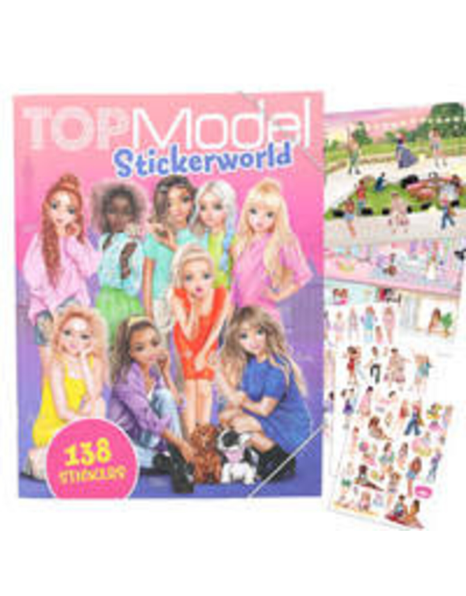 Depesche TOPModel Stickerworld stickerboek + 138 stickers