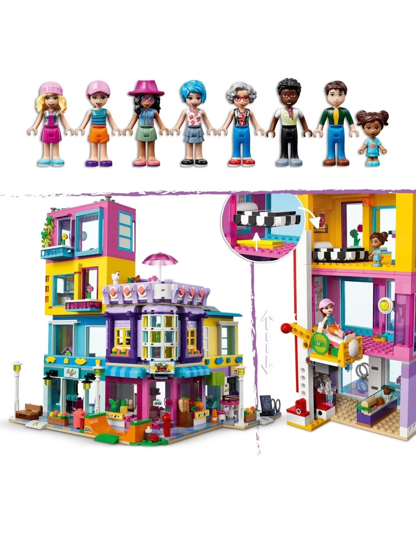 LEGO LEGO Friends hoofdstraatgebouw 41704