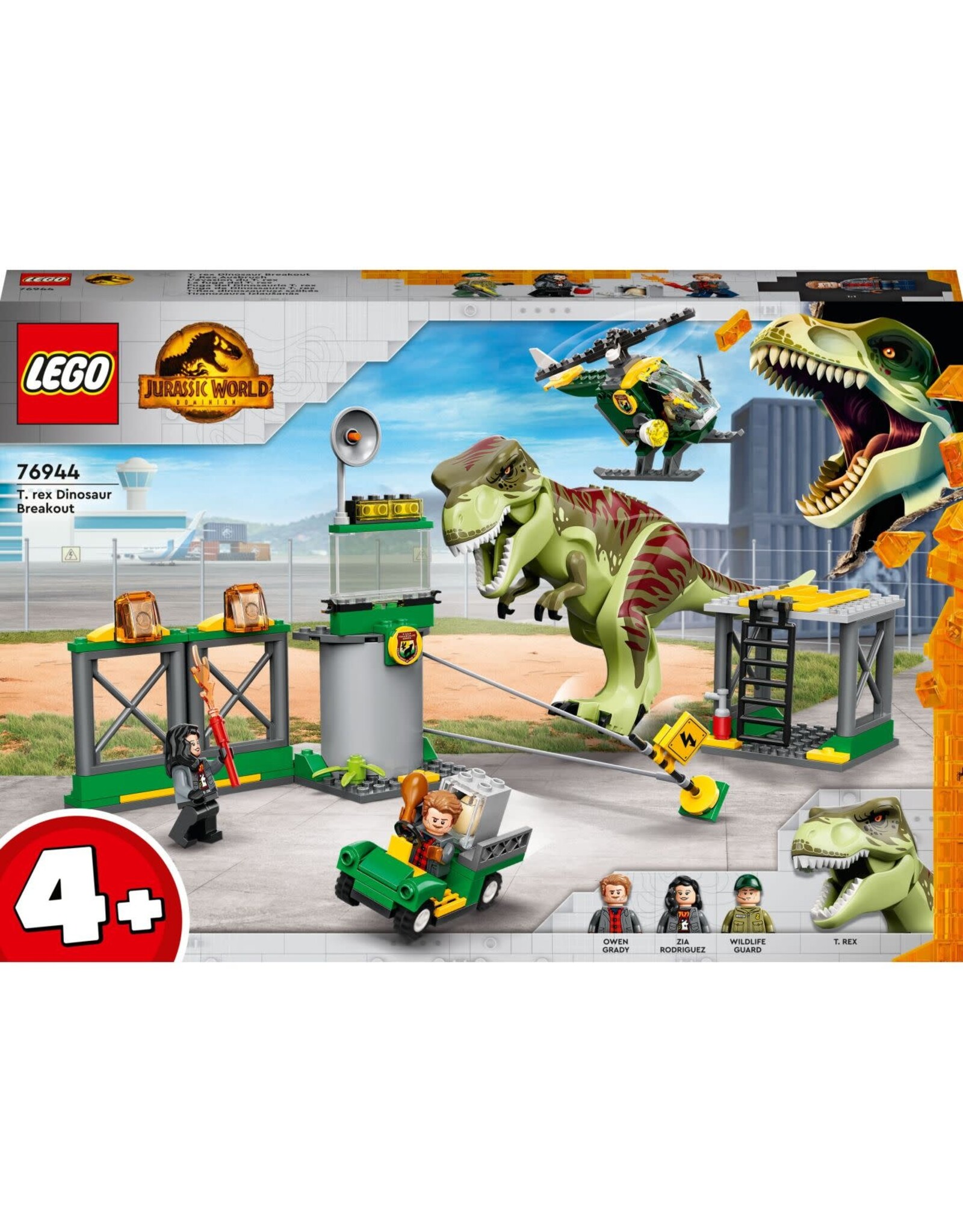 LEGO LEGO Jurassic World 76944 T. rex dinosaurus ontsnapping