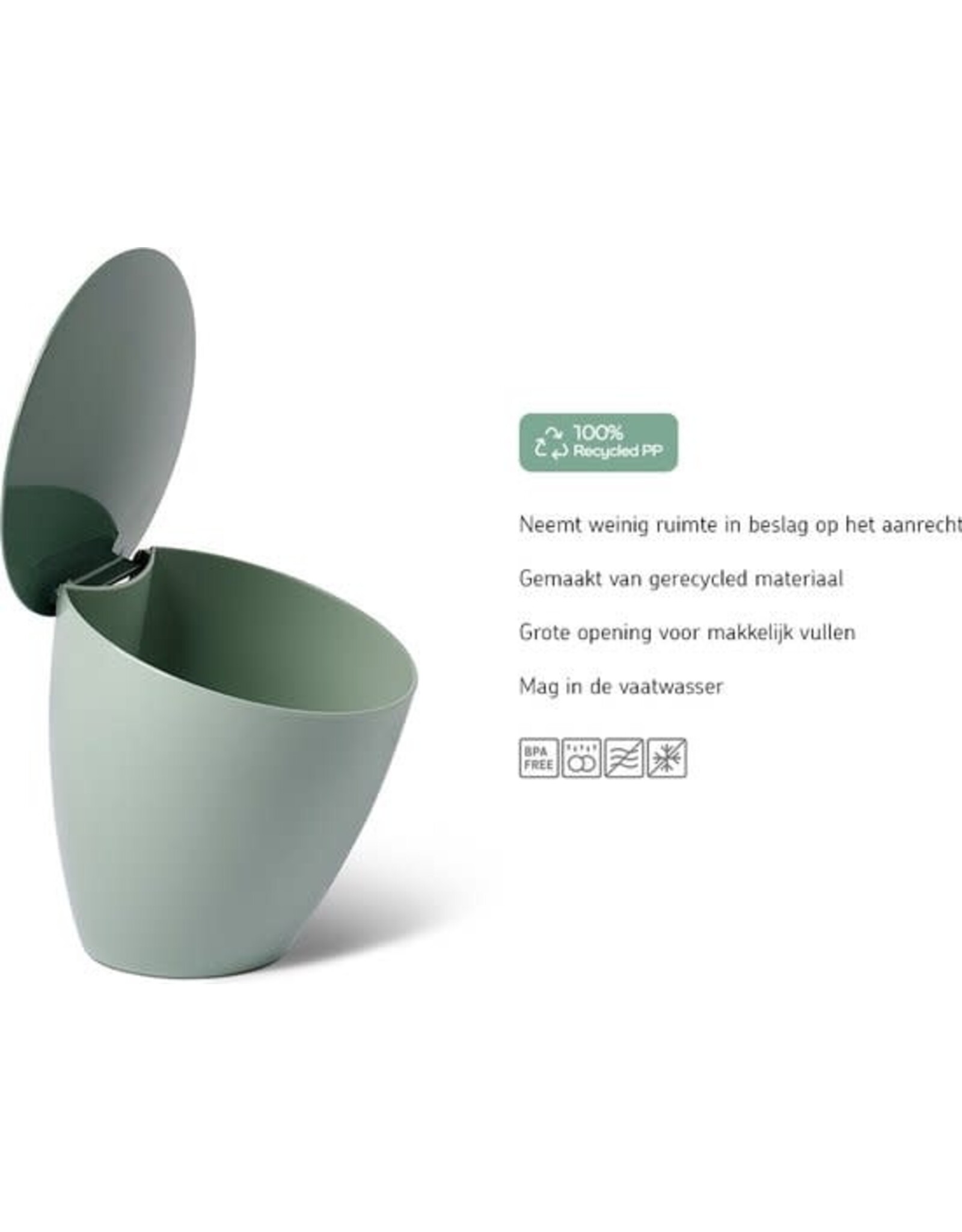 MEPAL Mepal Calypso afvalbakje – 2,2 liter - Nordic Blue