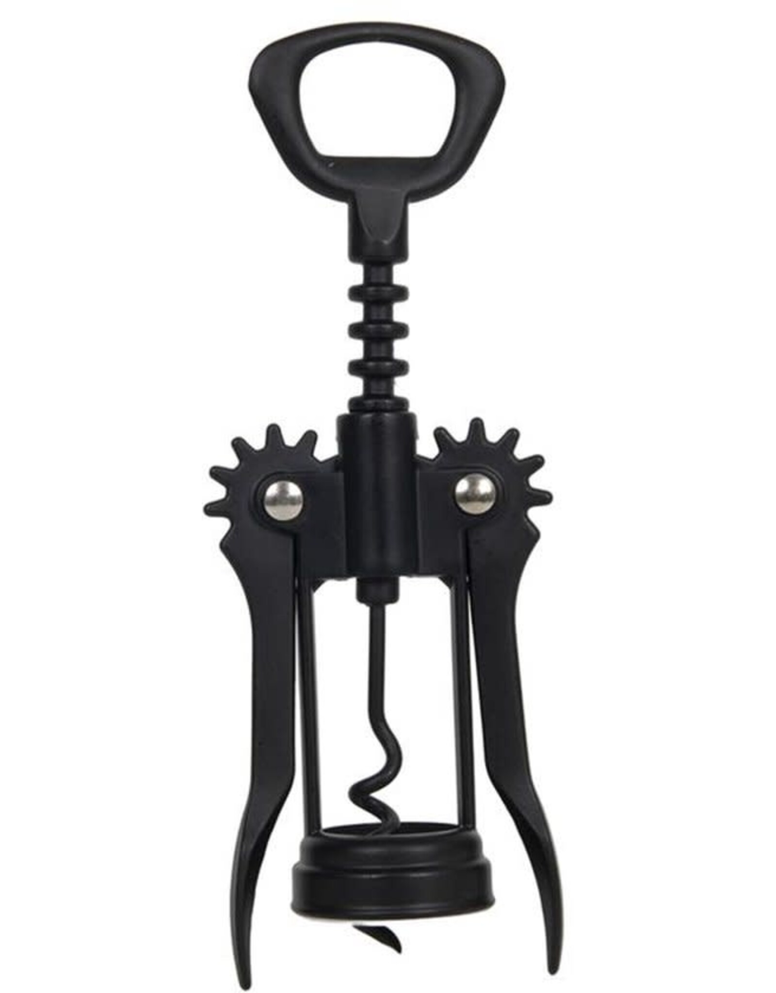 KITCHEN TOOLS Zwarte kurkentrekker - 16,5 x 5,5 cm