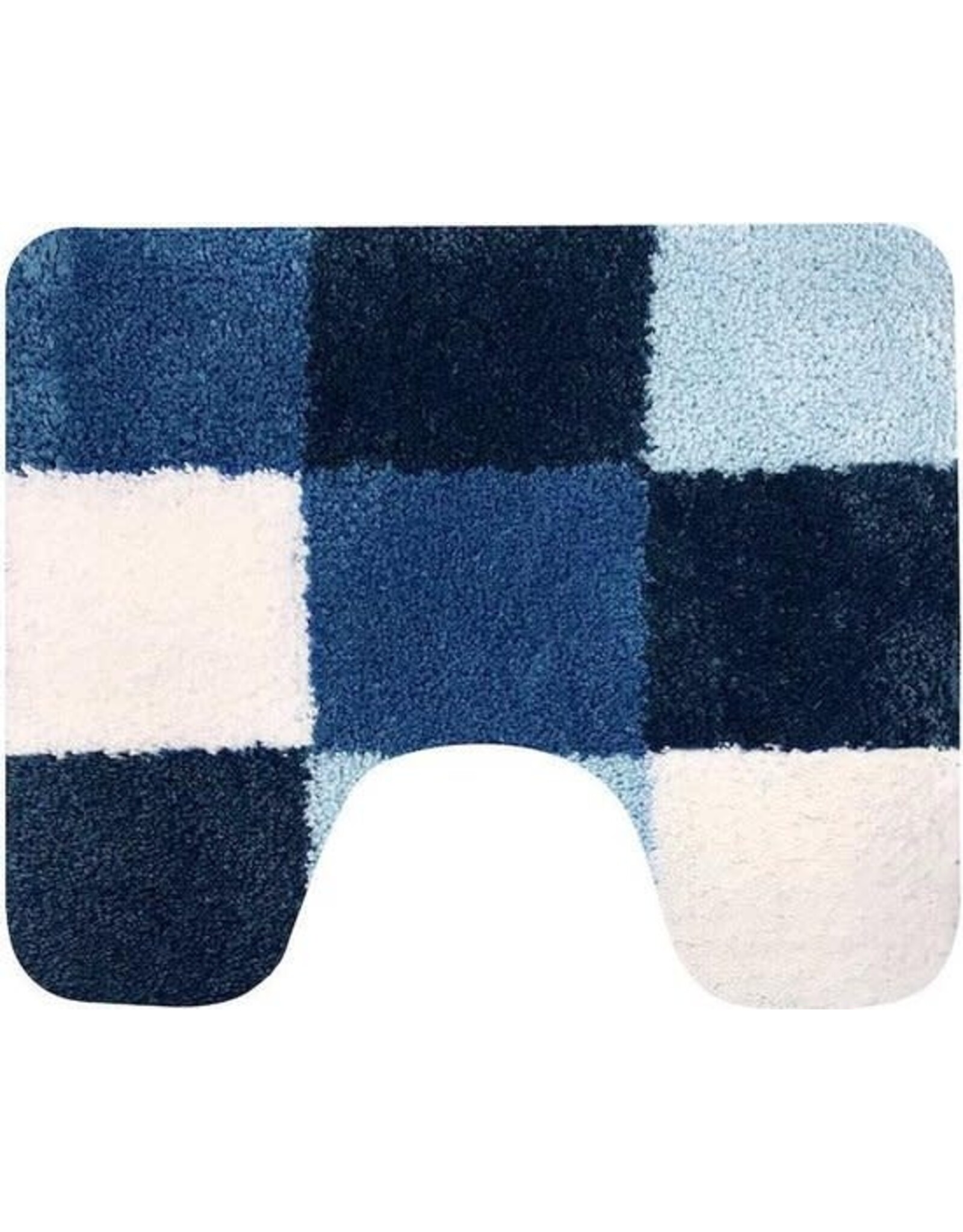 DUTCH HOUSE Wc-mat Brest blauw 60x50cm