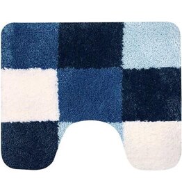DUTCH HOUSE Wc-mat Brest blauw 60x50cm