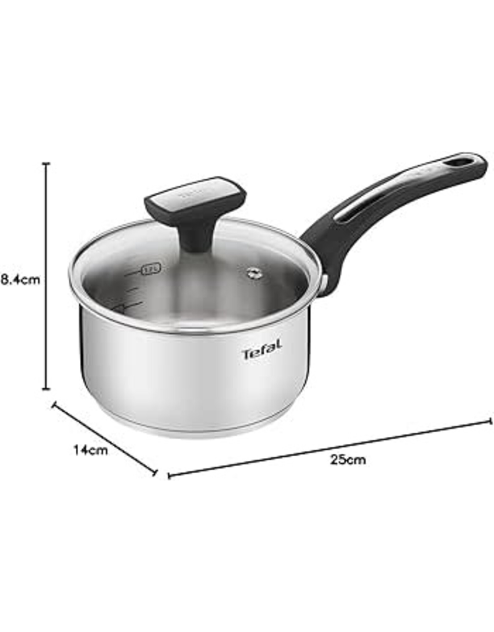 TEFAL Tefal Emotion steelpan 16 cm voor alle warmtebronnen