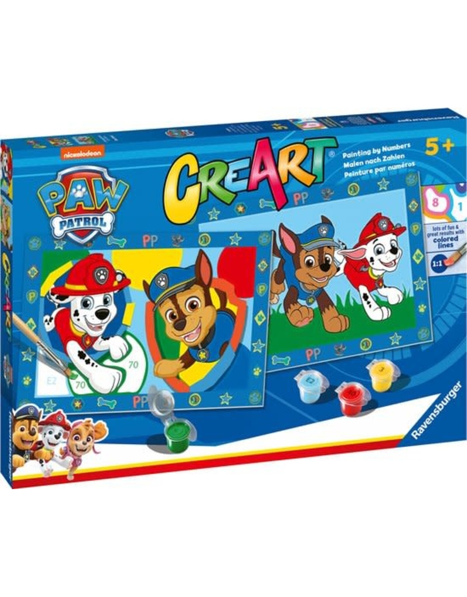 NICKELODEON Ravensburger CreArt Paw Patrol - Schilderen op nummer voor kinderen