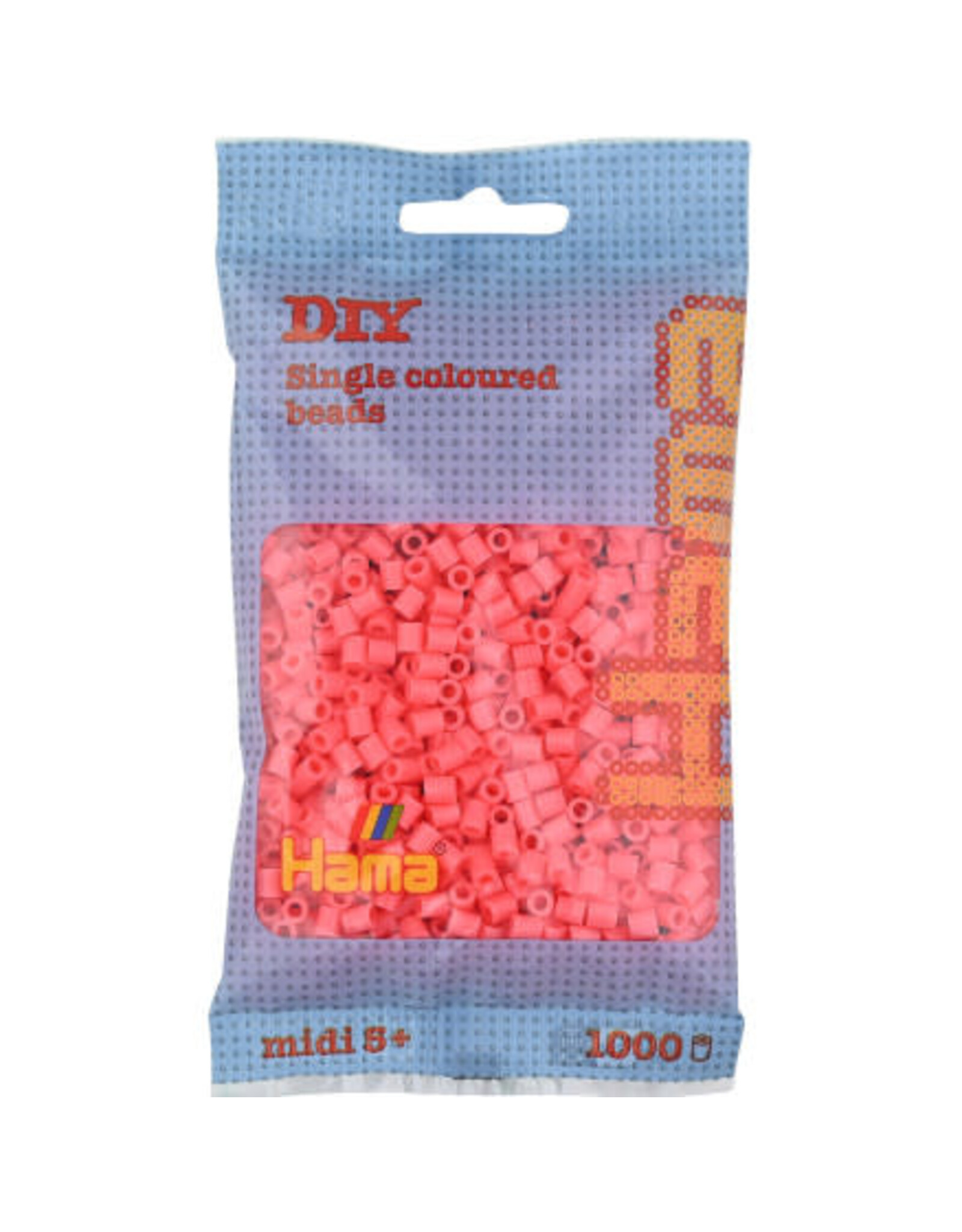 Hama Midi Strijkkralen 207-44 Pastelrood - 1000 st