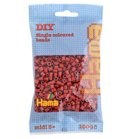 Hama Midi Strijkkralen 207-20 Roodbruin - 1000 st