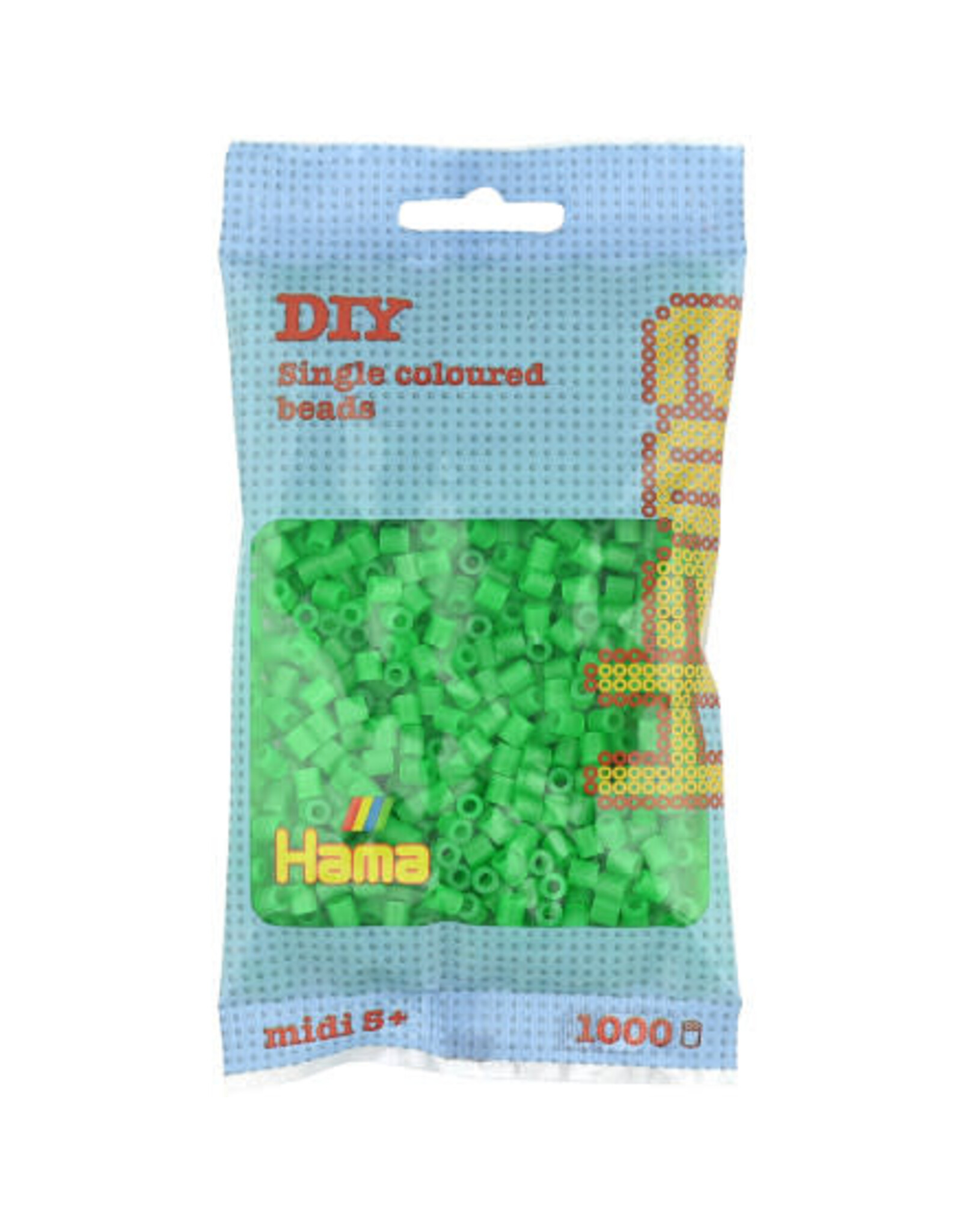 Hama Midi Strijkkralen 207-37 Neon Groen - 1000 st