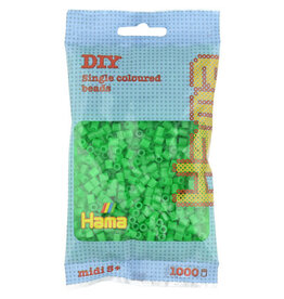 Hama Midi Strijkkralen 207-37 Neon Groen - 1000 st