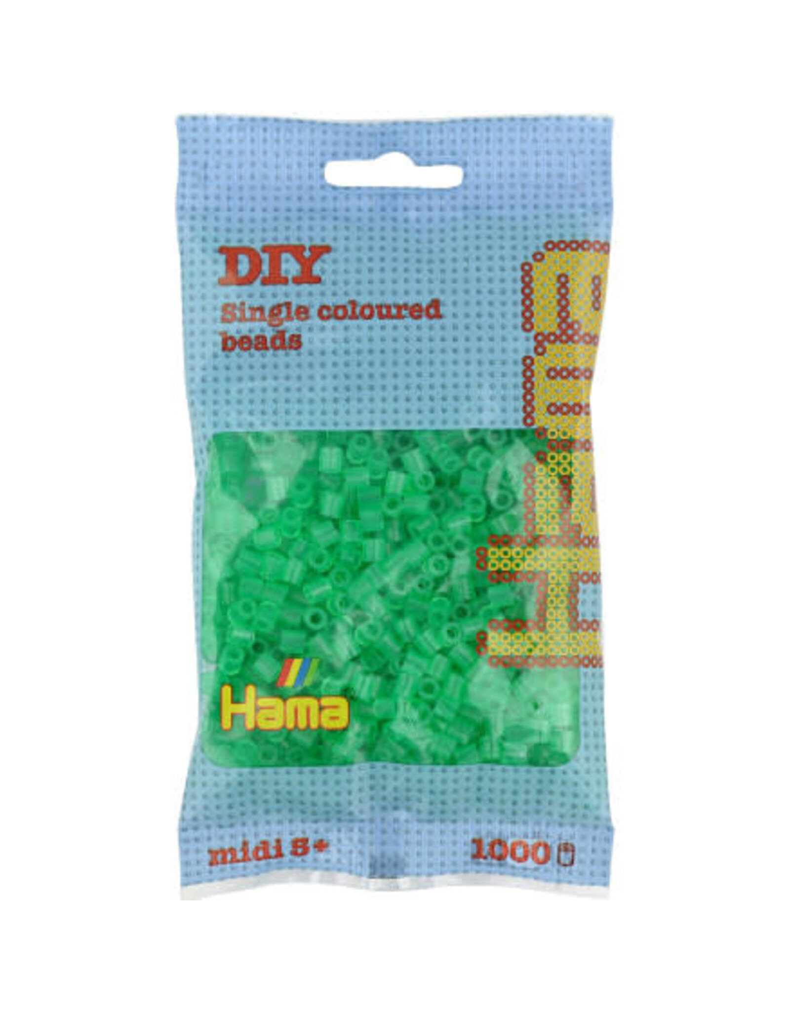 Hama Midi Strijkkralen 207-16 Transparant Groen - 1000 st