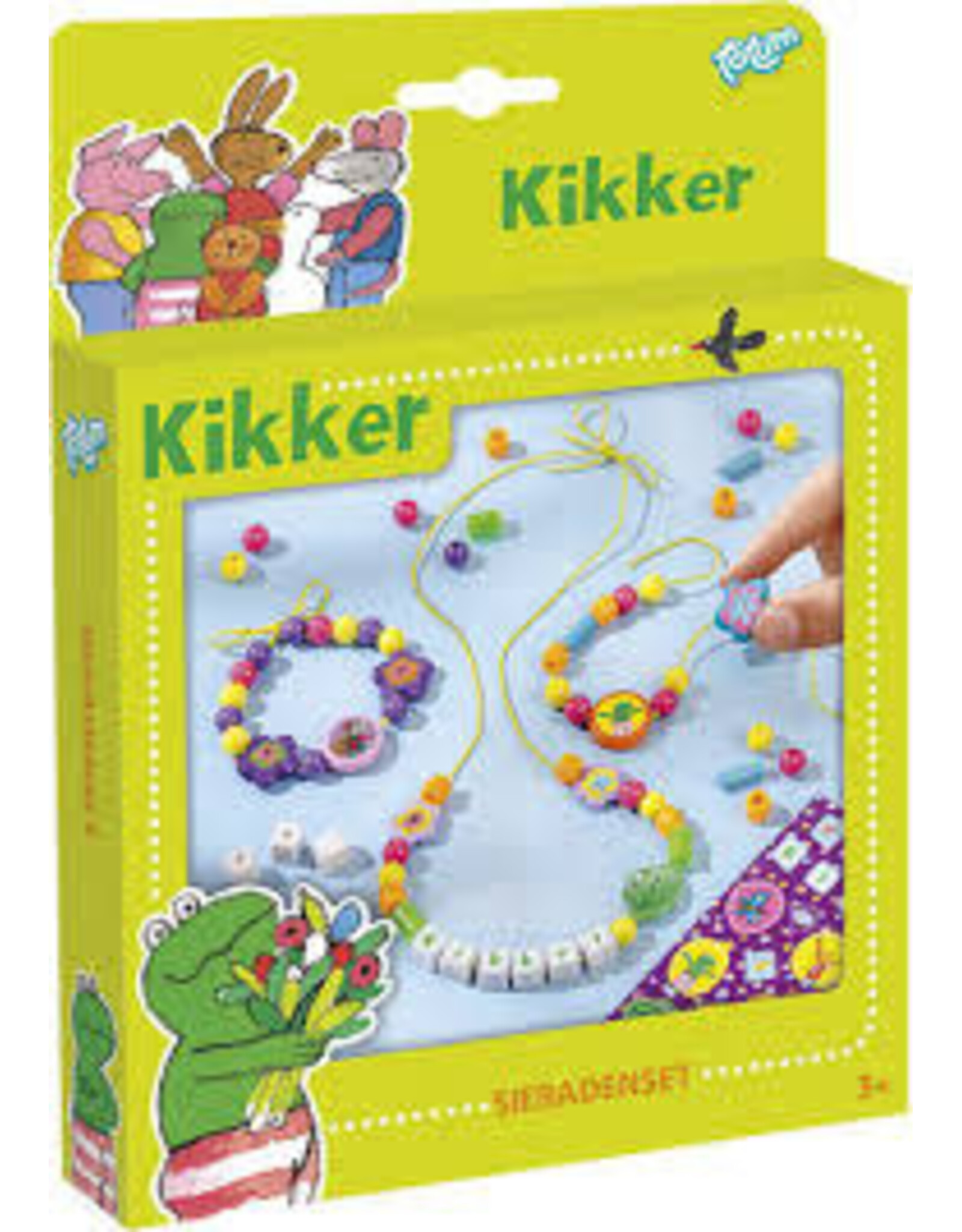 TOTUM Kikker Sieraden maken - Totum knutselset voor 2 armbandjes en 1 kettinkje