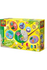 Ses Ses botanisch reliëf gieten en schilderen