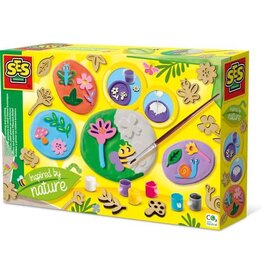 Ses Ses botanisch reliëf gieten en schilderen