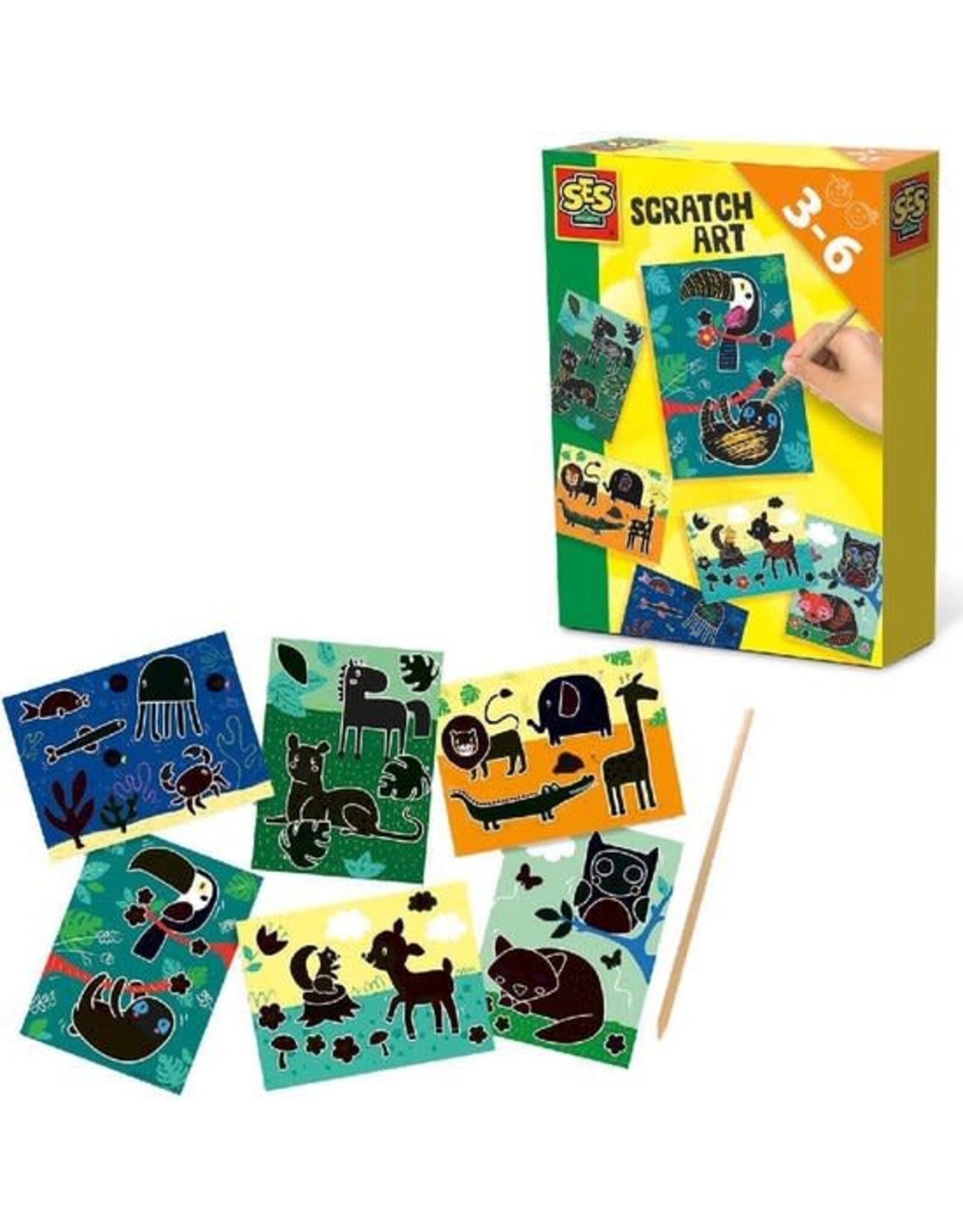 Ses Ses 14622 Scratch Art Dieren