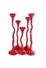 MERKLOOS Kandelaar  Valentijn XL aluminium rood 35 cm