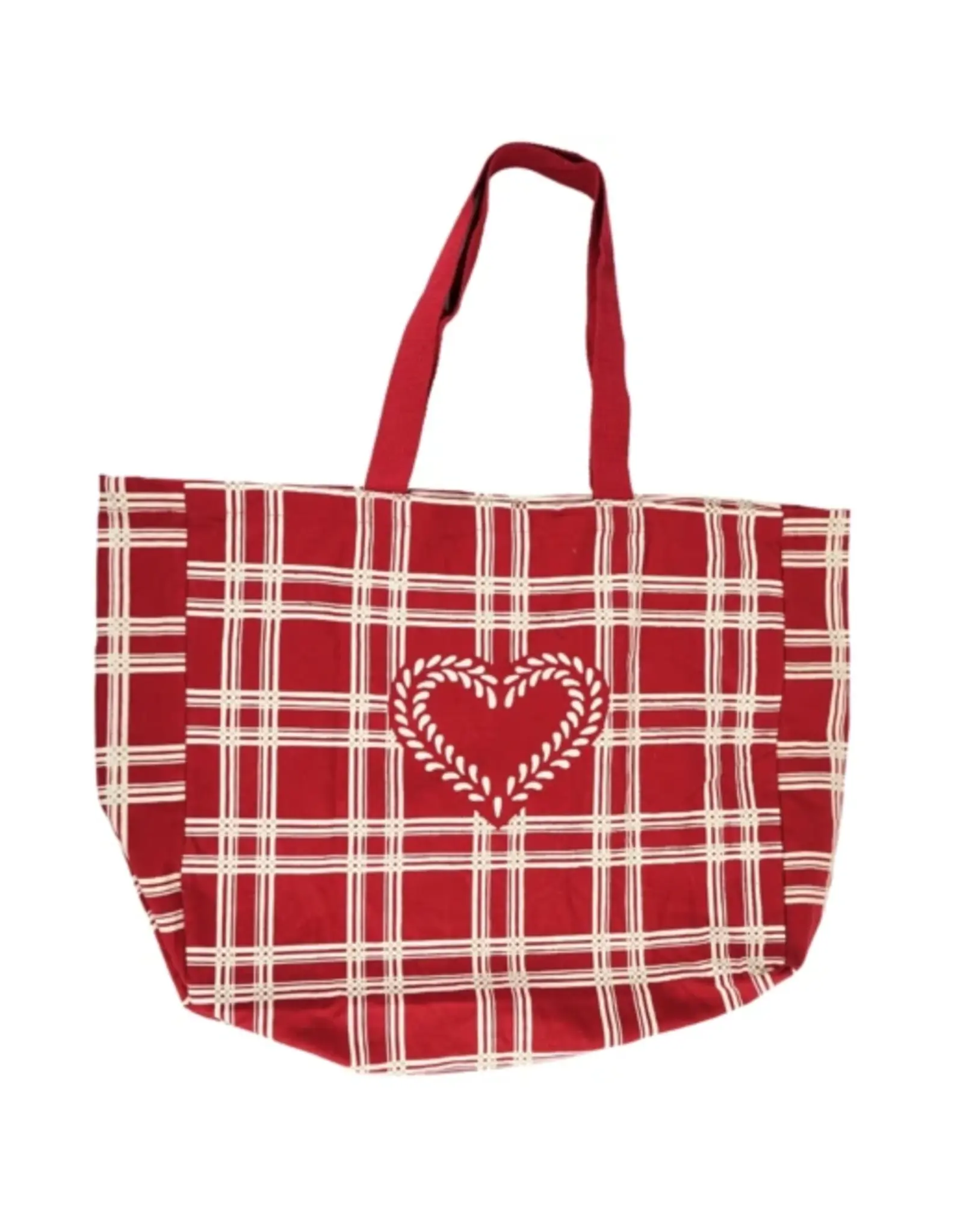 MERKLOOS Shopper Heart rood/wit 56 cm