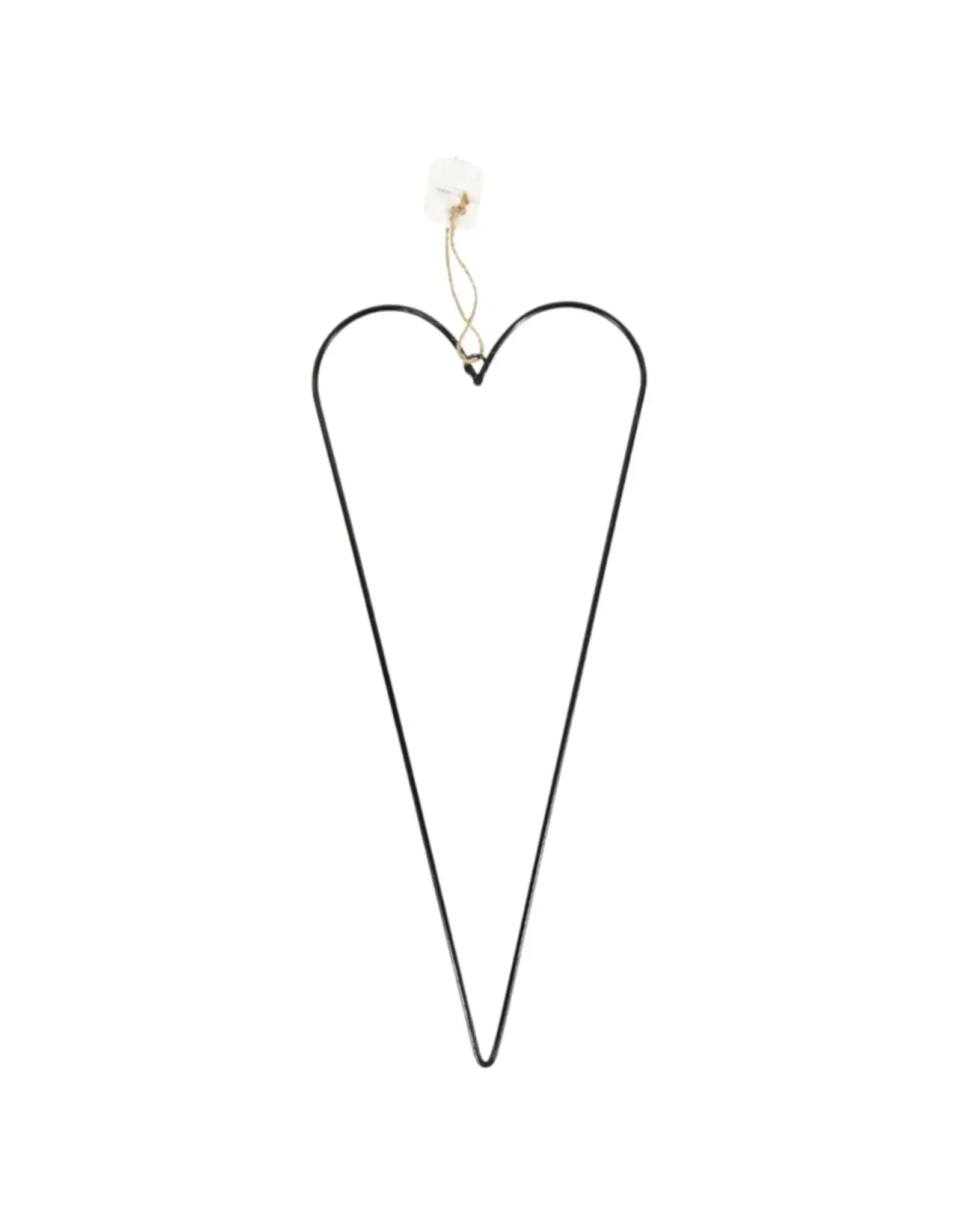 MERKLOOS Decoratie hart metaal zwart 40 cm