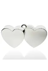 MERKLOOS Ballongewicht hartjes zilverkleurig 12 cm