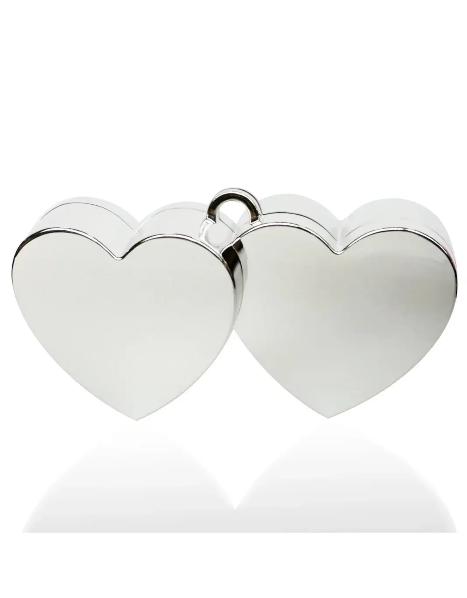 MERKLOOS Ballongewicht hartjes zilverkleurig 12 cm