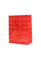 MERKLOOS Cadeautas strepen rood 16x8,5x21,5 cm